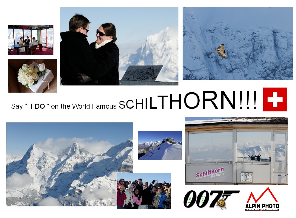 007 Wedding on the Schilthorn Switzerland
