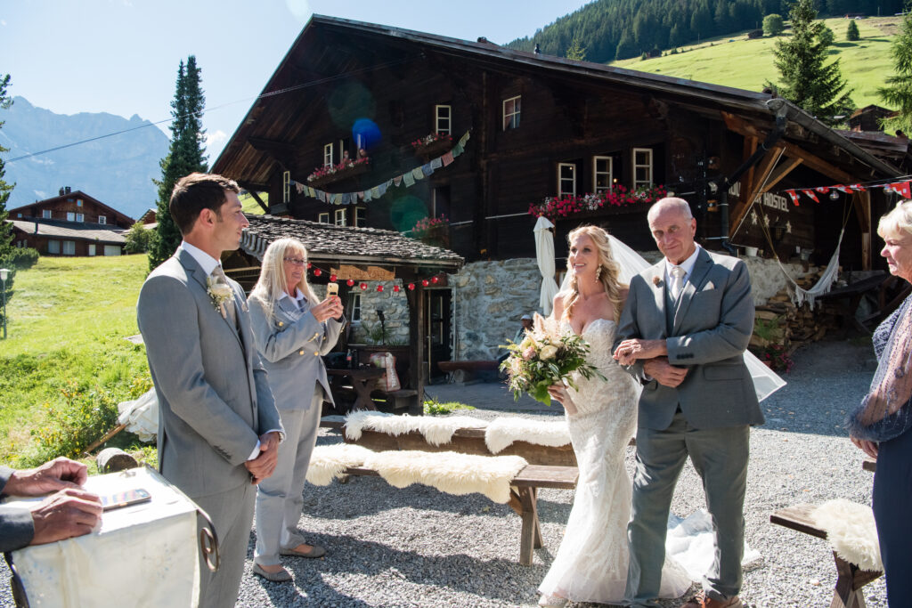gimmewald mountain hostel wedding 